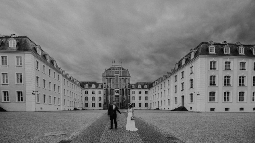 Hochzeitsfotograf Saarbrücken - Andreas Heu - Schlossgarten Brautpaarshooting