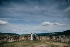 Hochzeitsfotograf im Saarland und der Pfalz - Brautpaarshooting standesamtliche Hochzeit auf der Kyrburg
