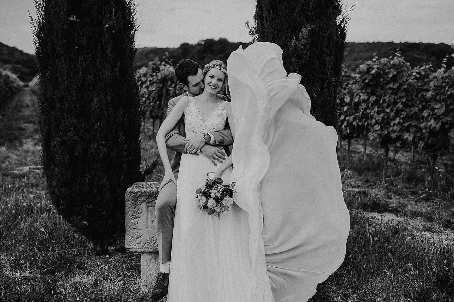 Hochzeitsfotograf im Saarland und der Pfalz - Hochzeit mit Brautpaarshooting in Forst an der Weinstraße