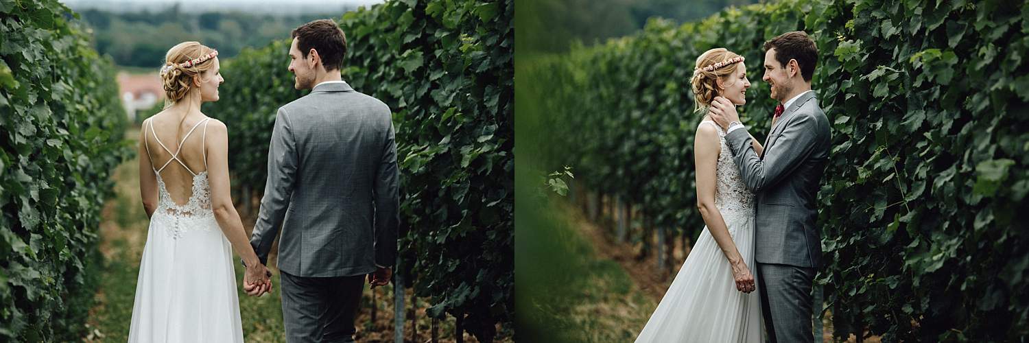 Hochzeitsfotograf im Saarland und der Pfalz - Hochzeit mit Brautpaarshooting in Forst an der Weinstraße
