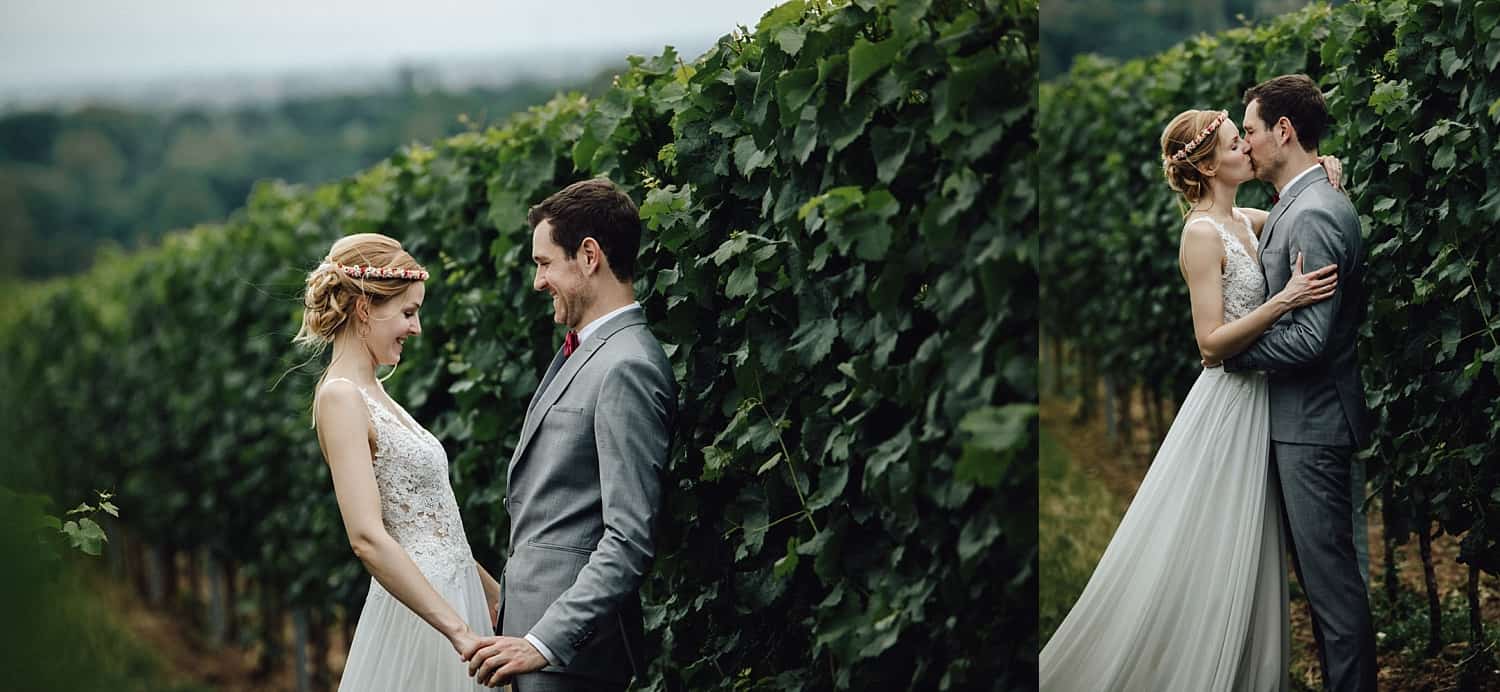 Hochzeitsfotograf im Saarland und der Pfalz - Hochzeit mit Brautpaarshooting in Forst an der Weinstraße