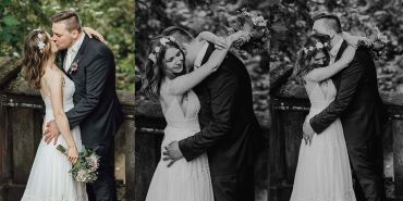 Hochzeitsfotograf Pfalz und Saarland-Brautpaarshooting am Schloss von Saarbrücken