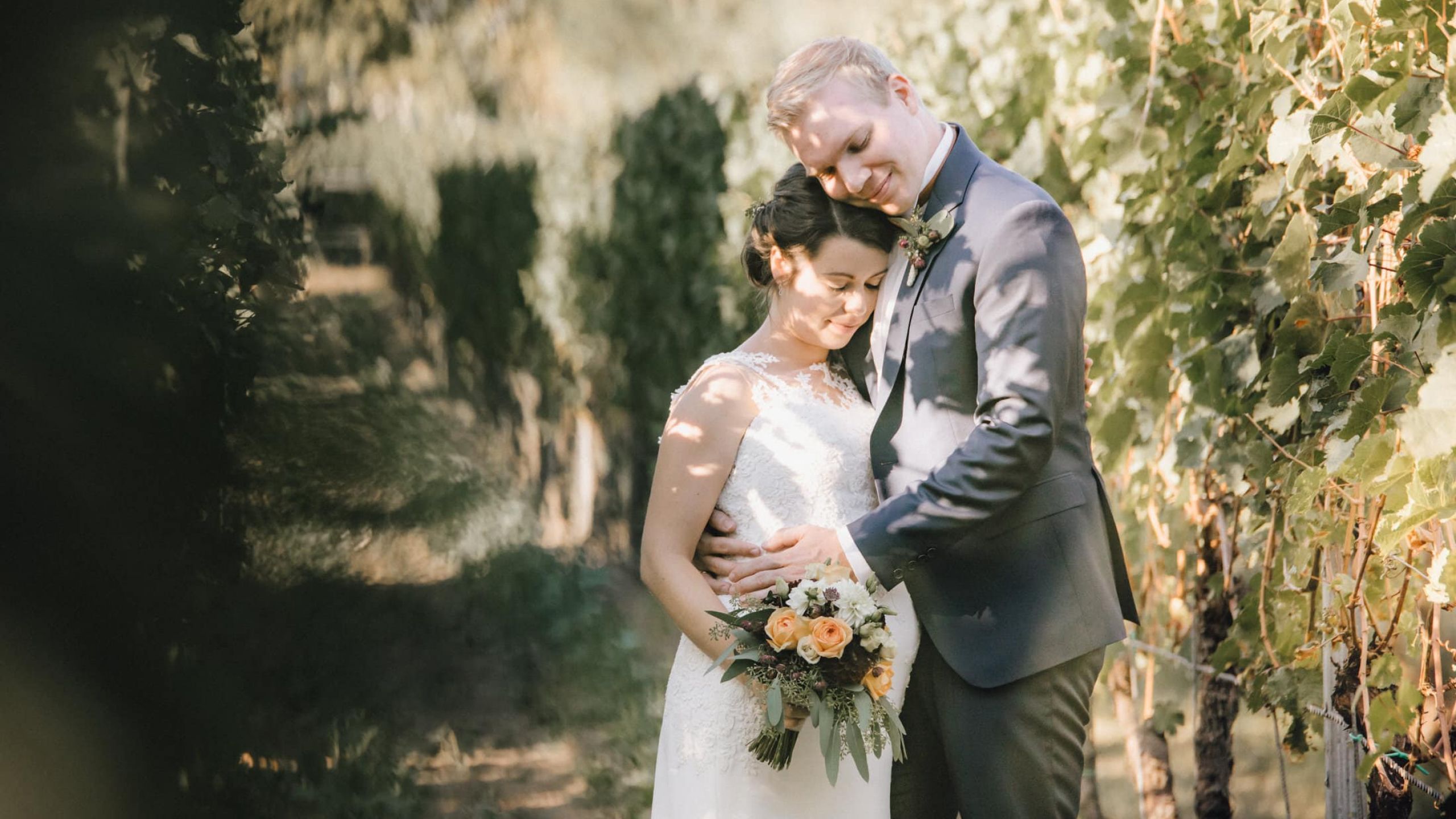 Hochzeitsfotograf Pfalz - Heiraten mit Babybauch in Bad Dürkheim - Fitz Ritter Brautpaarshooting Rebarena - Andreas Heu