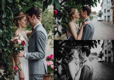 Hochzeitsfotograf im Saarland und der Pfalz - Hochzeit mit Brautpaarshooting in Deidesheim