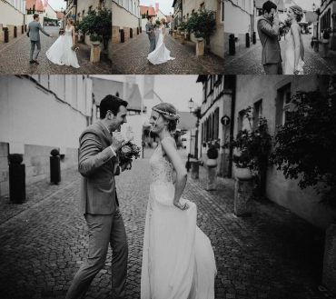 Hochzeitsfotograf im Saarland und der Pfalz - Hochzeit mit Brautpaarshooting in Deidesheim