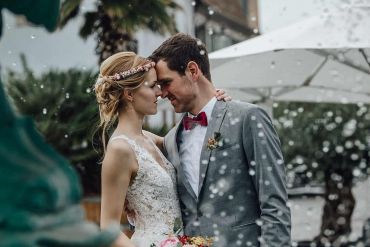 Hochzeit mit Brautpaarshooting in Deidesheim