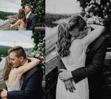Hochzeitsfotograf Pfalz und Saarland-Brautpaarshooting am Schloss von Saarbrücken